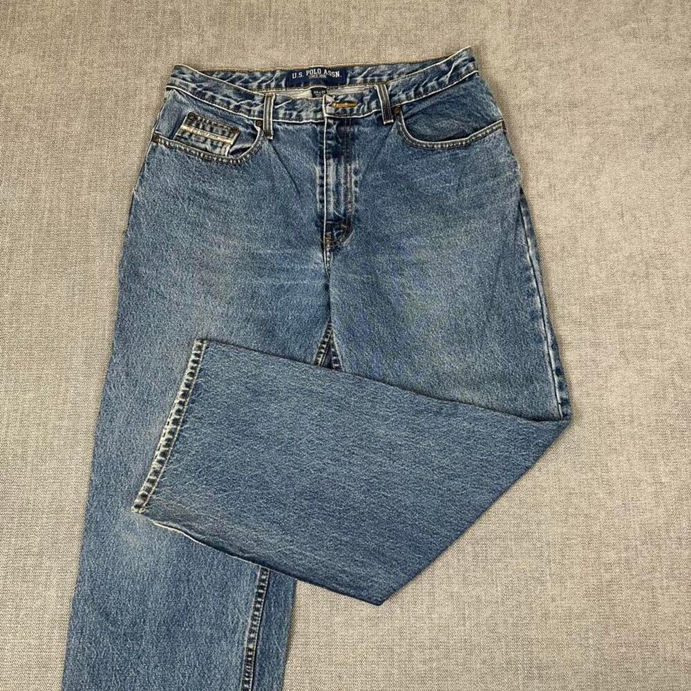 Vintage U.S. Polo Assn. faded denim baggy jeans